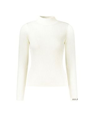 Pepe Jeans Weißer Baumwollpullover Für Frauen