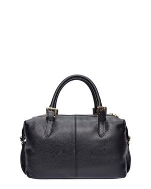 Luisa Vannini Rindsledertasche - Schwarz