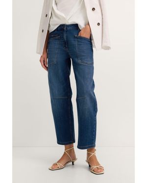 Bugatti Damen Jeans Mit Aufgesetzten Taschen - Blau