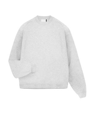 Represent "Initial" Sweatshirt Für Herren, Rundhalsausschnitt (Eisgrau Meliert) - Weiß