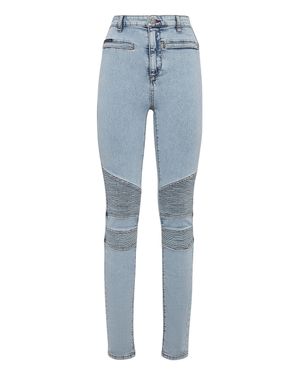 Philipp Plein Jeans Skinny Fit Iconic Plein - Blau