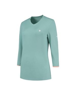 K-swiss "Hypercourt" T-Shirt Für Damen, Regulär - Blau