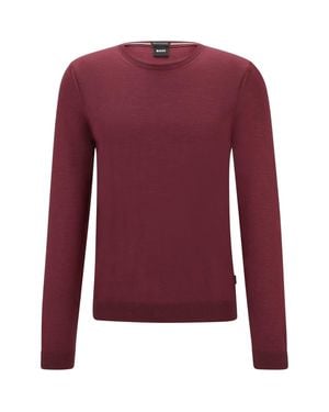 BOSS "Leno-P" Pullover Für Herren (Dunkelrot) - Lila