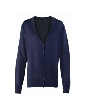 PREMIER Strickjacke Knopfleiste Für Damen - Blau