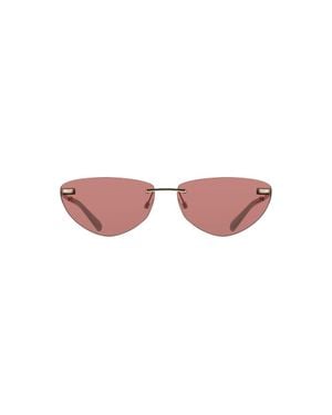 Calvin Klein Rosa Metall Damen Sonnenbrille - Pink