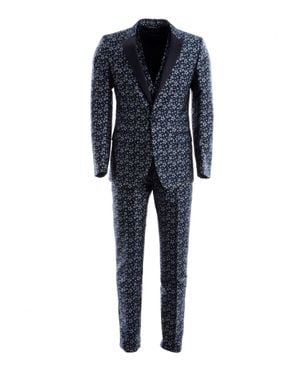 Dolce & Gabbana Stars 3 Pieces 1 Button Suit - Blau