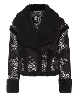 Philipp Plein Mantel Paisley - Schwarz