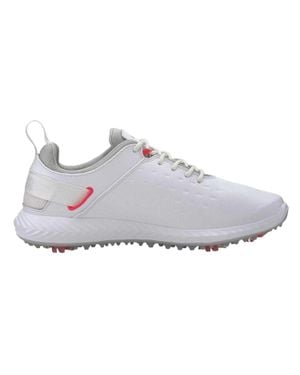 PUMA "Blaze Pro Ignite" Strukturiert Golfschuhe Ohne Stollen Für Damen, Leder - Grau