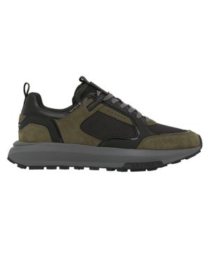 Cruyff "Rayado" Sneaker Für Herren, Wildleder, Klobiger Absatz (Oliv) - Schwarz