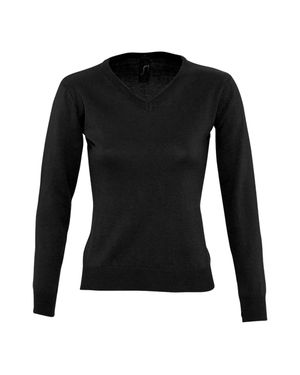 Sol's "Galaxy" Sweatshirt V-Ausschnitt Für Damen - Schwarz