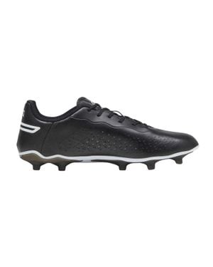 PUMA "King Match" Fußballschuhe Mit Festem Boden Für Herren, Kunststoff /Weiß) - Schwarz