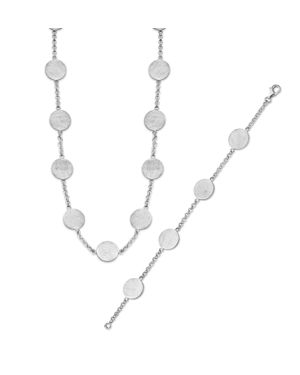 Orphelia Damen 925 Sterling Set: Kette + Armband - Mettallic