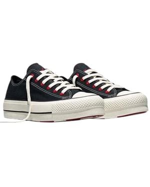 Converse "Chuck Taylor" Schuhe Mit Plattform-Sohlen Für Damen, Canvas - Blau