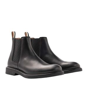 BOSS "Tunley Cheb" Stiefeletten Für Herren, Leder - Schwarz