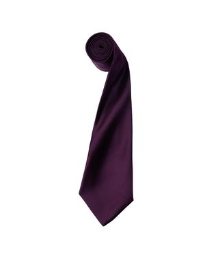 PREMIER "Colours Collection" Krawatte (Aubergine) - Lila