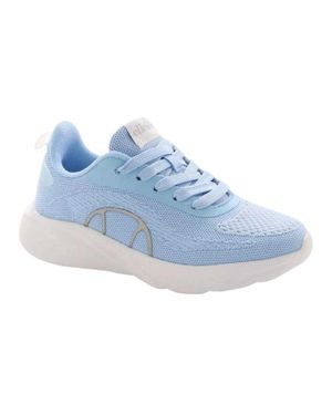 Ellesse "Como" Logo Sneaker Für Damen, Niedrig Geschnitten (Himmelblau Gewaschen/Weiß)