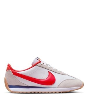 Nike "Waffle Debut" Sneaker Für Damen, Wildleder, Keilabsatz /Blau/Rot)