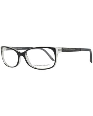 Porsche Design Rechteckig Auf Kristall Damen Brillenfassungen - Schwarz