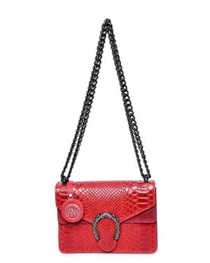 Roberta M Rindsledertasche - Rot