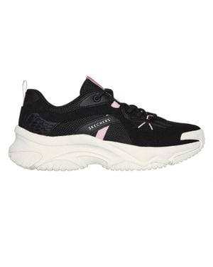 Skechers Sneaker Für Damen, Wildleder-Besatz - Schwarz
