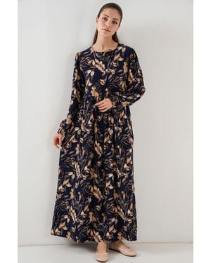 Bigdart Muster Maxi-Kleid Mit Bindeband - Mehrfarbig