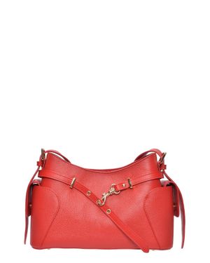 Roberta M Rindsledertasche - Rot