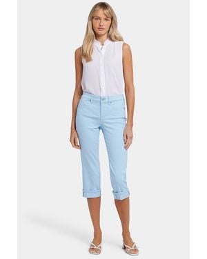 NYDJ Marilyn Straight Crop Jeans Aus Cool Embrace Denim - Blau