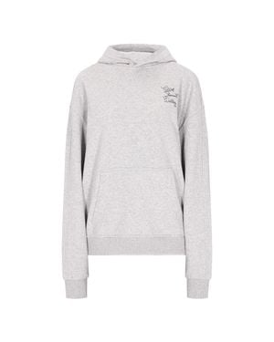 Dreimaster Sweatshirt Damen Melange - Weiß