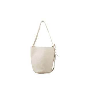 Giulia Monti Umhängetasche Hellbeige - Weiß