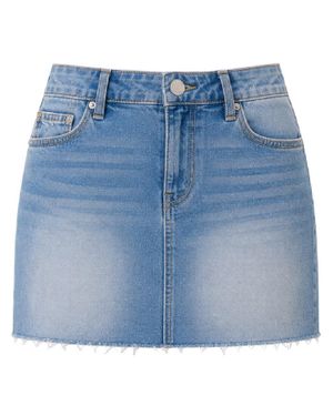 TRUE RELIGION "Sadie" Minirock Für Damen, Denim (Golden/Gewaschen) - Blau