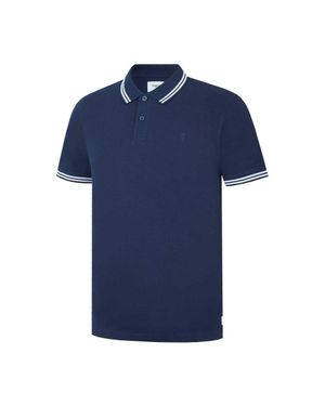 Firetrap "Lazer" Poloshirt Für Herren, Baumwolle - Blau