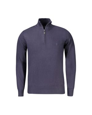 COVERI MOVING Blaue Viskose Herrenpullover