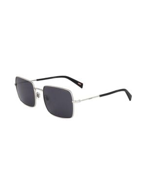 Levi's Quadratische Sonnenbrille Mit Metallrahmen Uv-Schutz - Schwarz