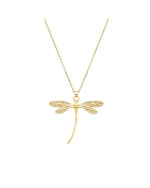 Luxenter Halskette Mit Glänzendem 18K Finish Zirkonia - Mettallic