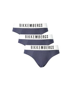 Bikkembergs Blu Polyester Herrenunterwäsche - Blau