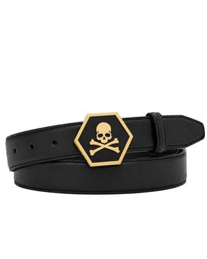 Philipp Plein Gürtel Skull - Schwarz