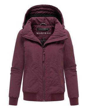 Marikoo Damen Winterjacke Mooni Mit Fleecefutter - Lila