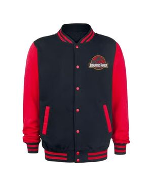 Jurassic Park Jacke Für Herren (Schwarz/Rot)