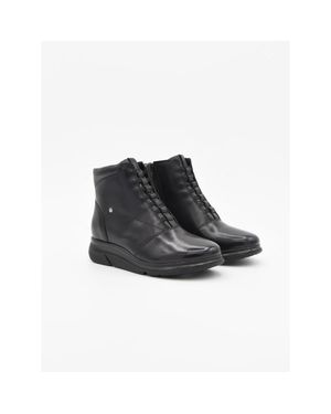 Purapiel Bro10 Keilstiefelette - Schwarz