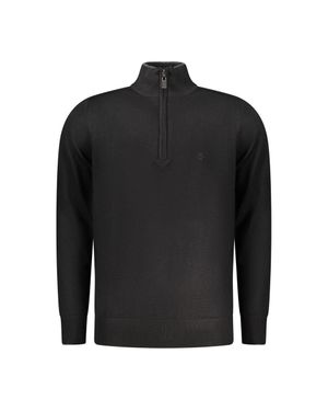 COVERI MOVING Schwarzer Viskose Herrenpullover
