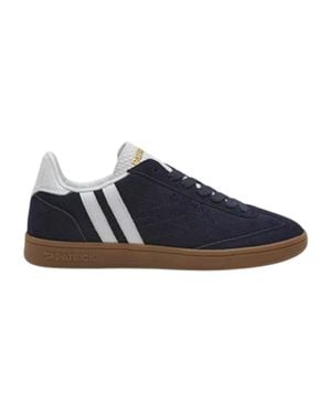 Patrick "Lyon" Sneaker Für Herren, Leder, Cupsohle /Weiß/Gummi Rosa) - Blau