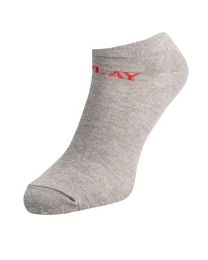 Replay Liner Socken Für Herren/Damen (3Er-Pack) Meliert) - Grau