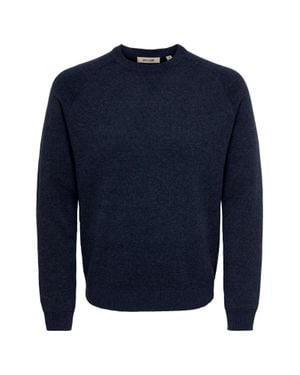 Only & Sons Pullover - Blau