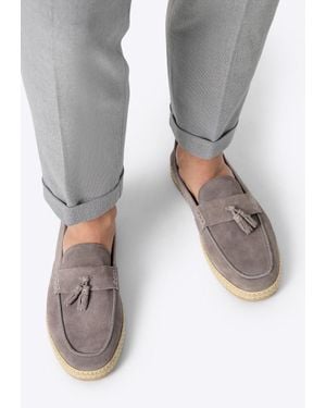 Wittchen Herren-Loafer Aus Wildleder Mit Quaste - Grau