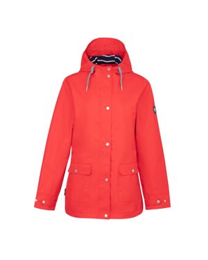 Gelert "Coast Stormlite" Jacke, Wasserfest Für Damen, Mit Kapuze - Rot