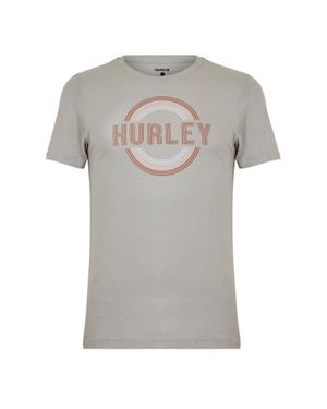 Hurley T-Shirt Für Herren (Cremefarbe) - Grau