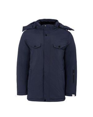 Lee Cooper Steppjacke Für Herren, Mit Kapuze - Blau