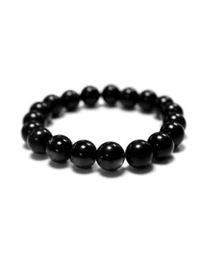 Luxenter 925 Sterling Silber Armreif Mit Rhodiniertem Onyx - Schwarz