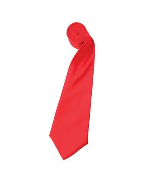 PREMIER "Colours Collection" Krawatte (Erdbeer) - Rot