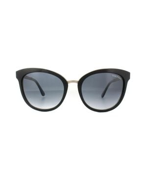 Tom Ford Lunettes De Soleil 0461 Emma 05W Noir Or Bleu Dégradé - Braun